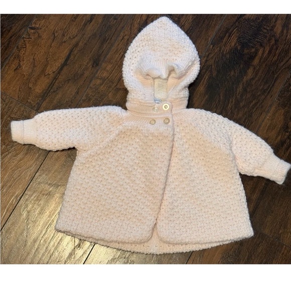 Little Wonders Other - Little Wonders Sweater Jacket Hooded Pink Size 3-6 Mo